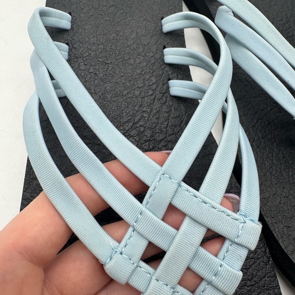 Sanuk Women's Yoga Sandy Flip Flop Sandals Clear Sky Blue Size 11 - Picture 4 of 13